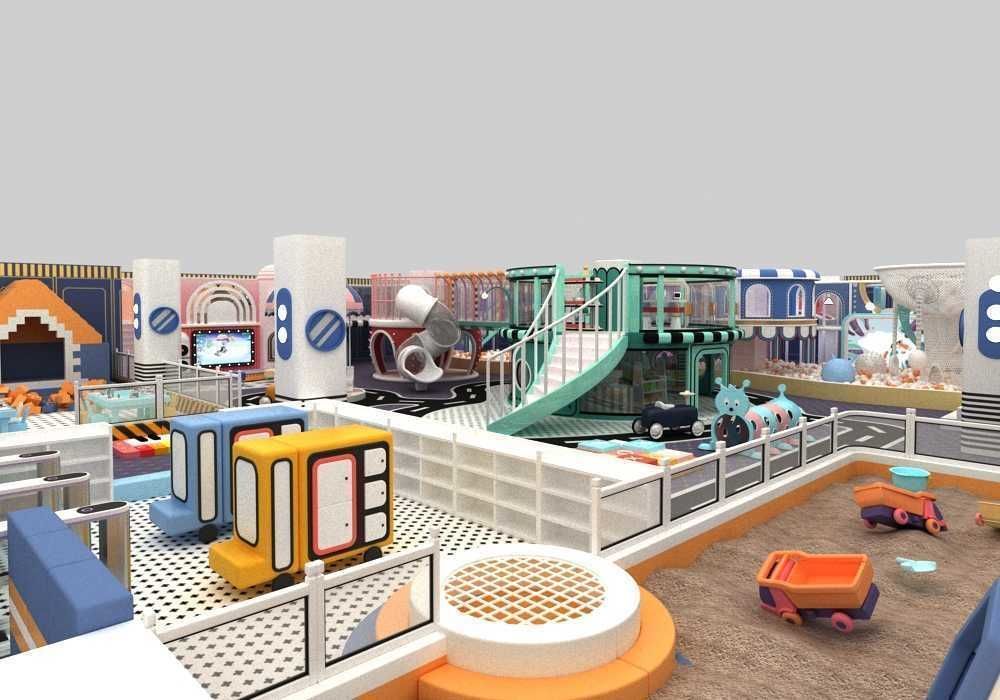 Indoor amusement park  playground 3D model_4
