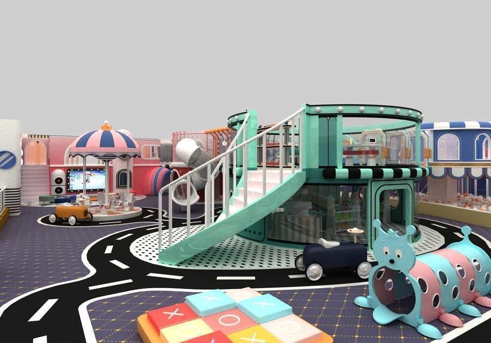 Indoor amusement park  playground 3D model_5