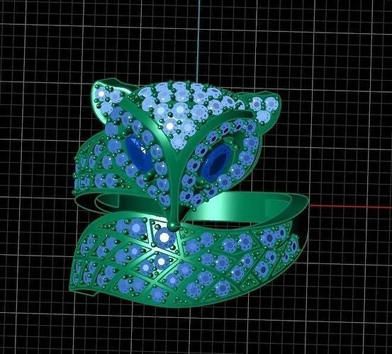 fox ring 3D print model