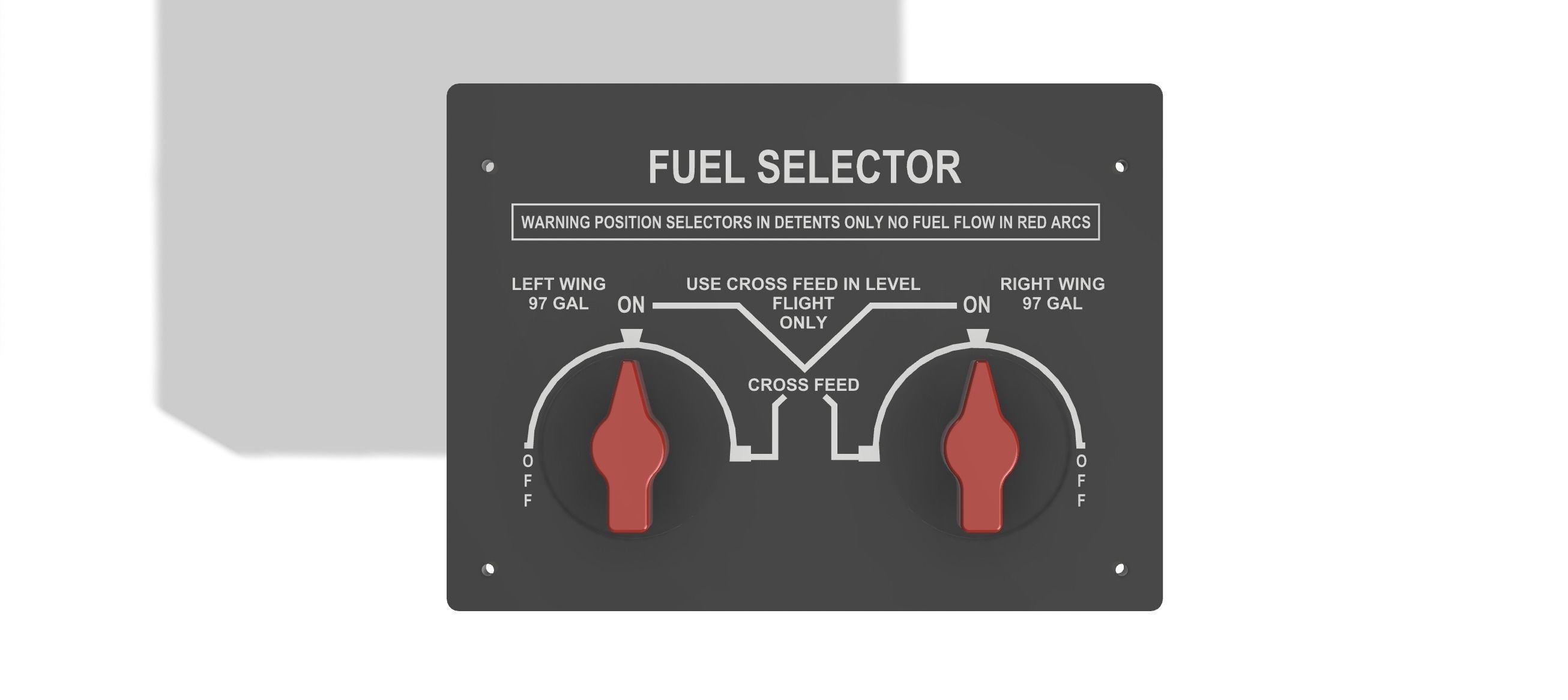 Beechcraft Baron B58 Fuel Selector 3D Print Model 3D print model_5