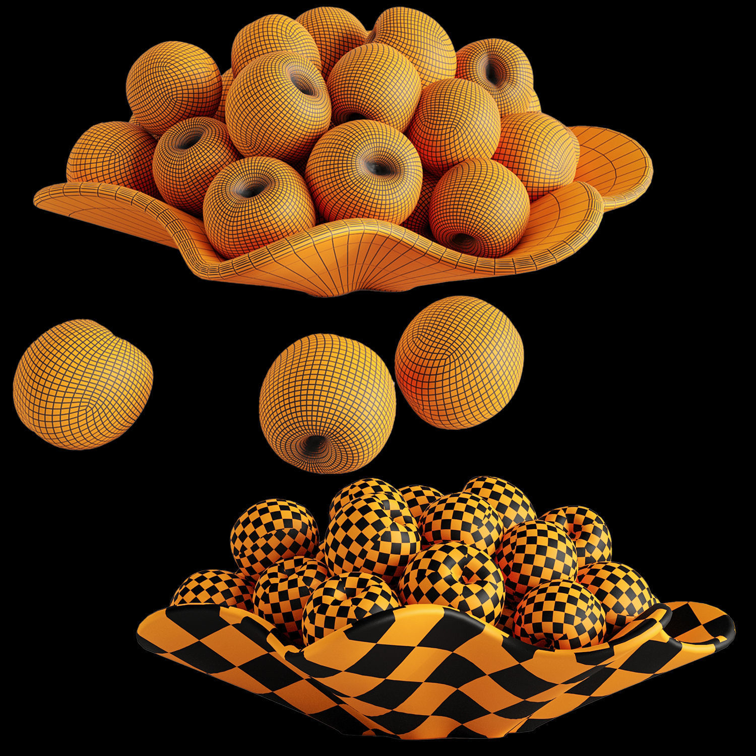 Nectar plate 3D model_3