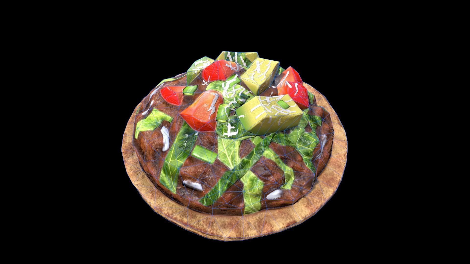 BeefTostada Low-poly 3D model_10