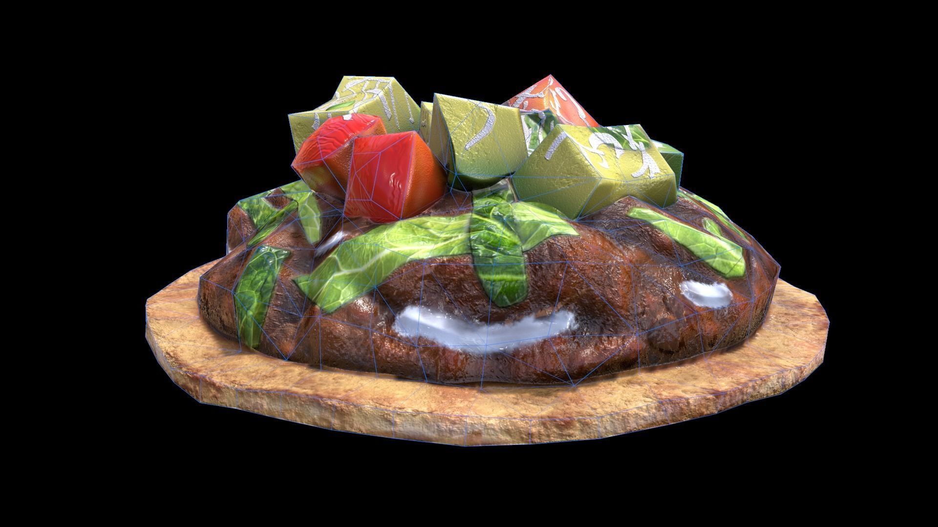 BeefTostada Low-poly 3D model_9