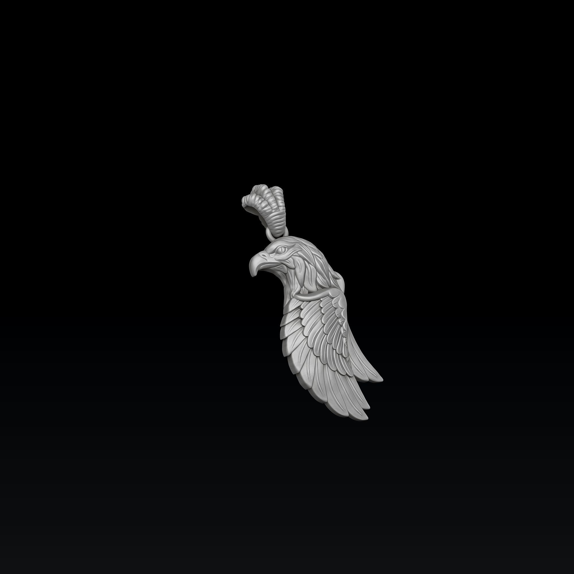 Eagle Pendant 3D print model_1