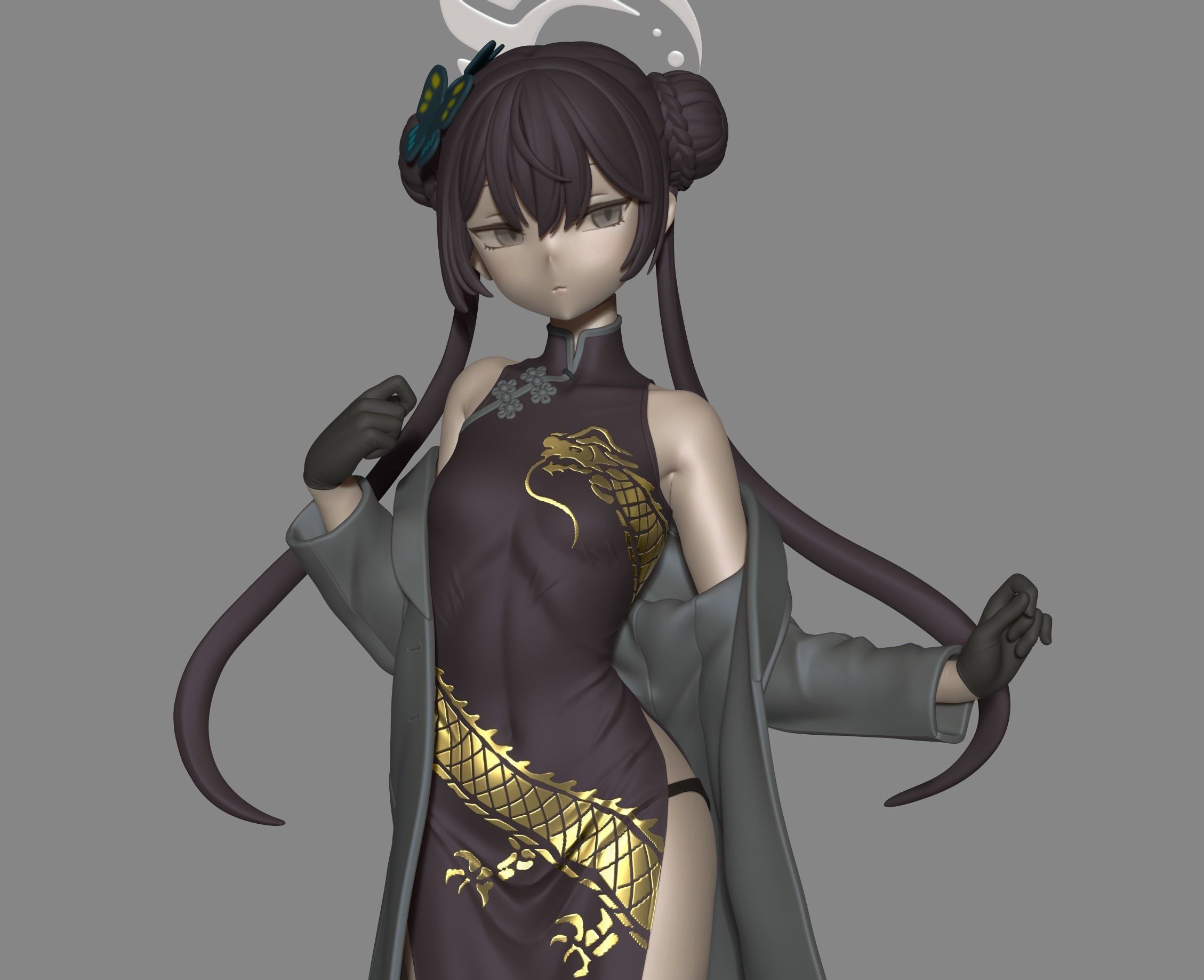 Blue Archive Kisaki fan art figure 3D model | CGTrader