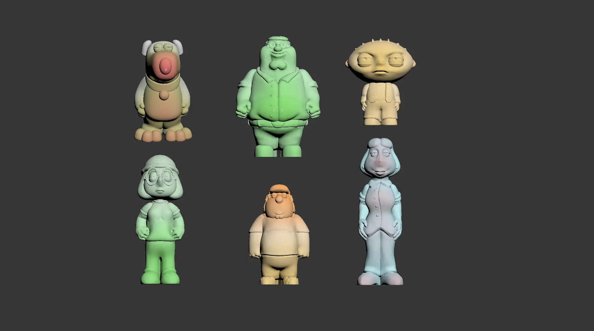 Family Guy Pack Crew 3D print model_0