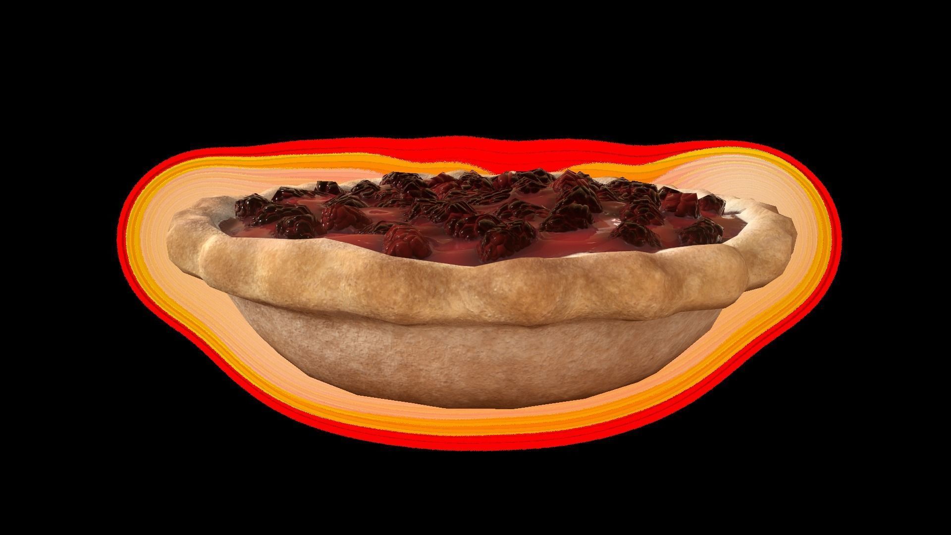 BlackberryPie Low-poly 3D model_2