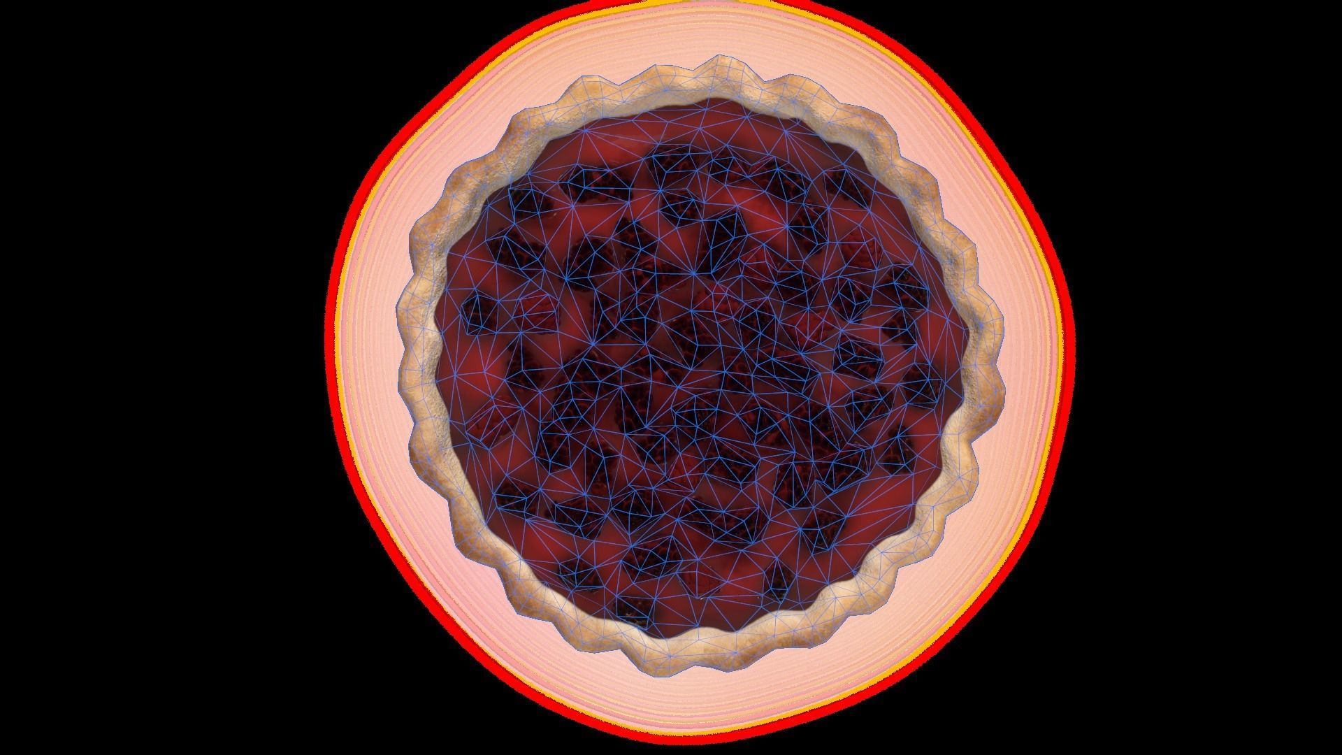 BlackberryPie Low-poly 3D model_9