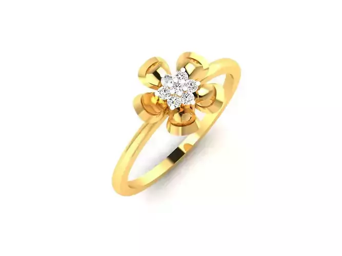 Diamond Ring For Women 3d Print Model 3D print model