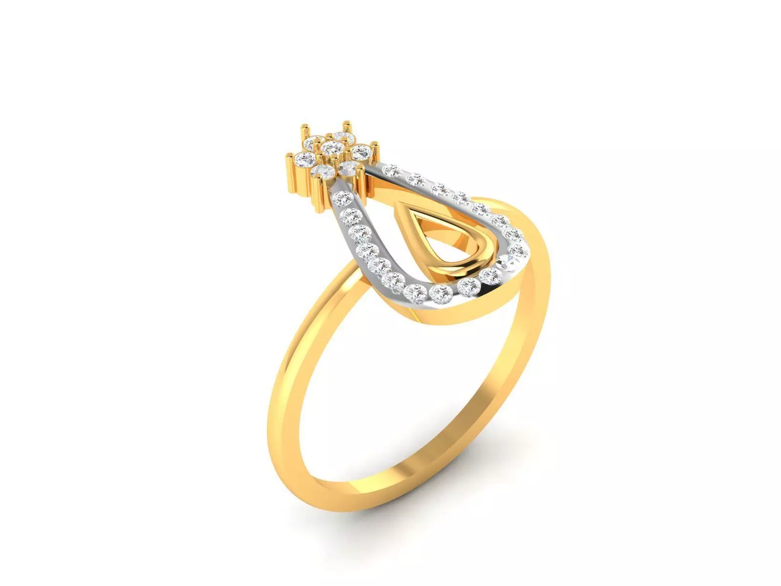 Diamond Ring For Women 3d Print Model 3D print model
