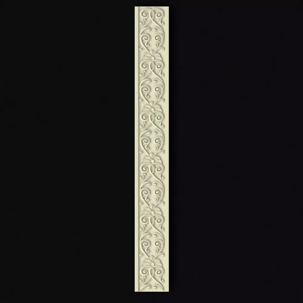 Central decor ornament for furniture 3D model