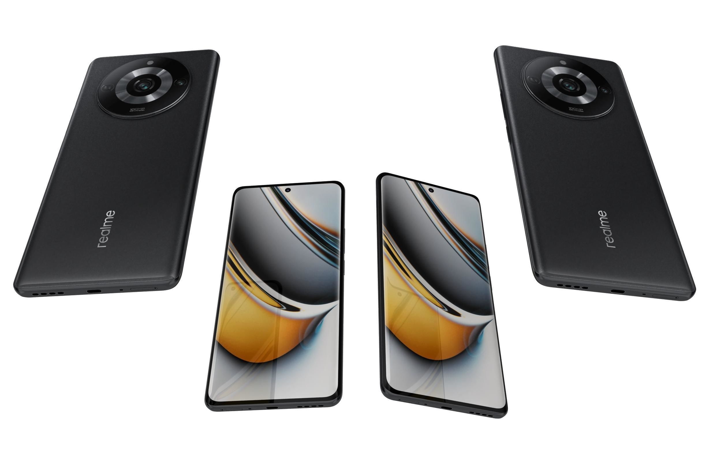 Realme 11 and Pro Low-poly 3D model_6