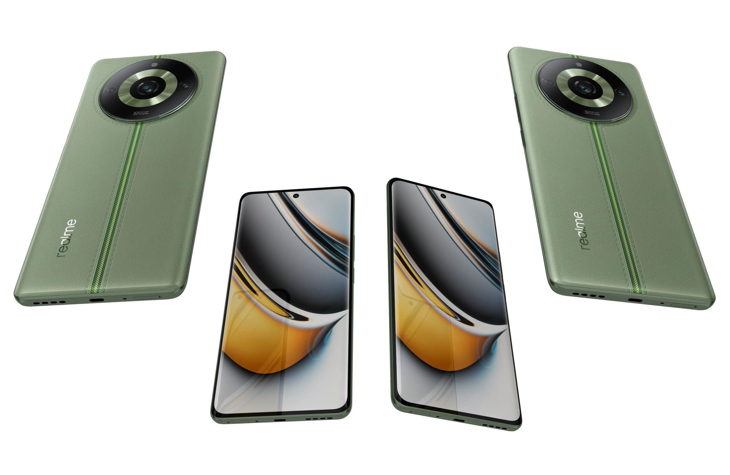 Realme 11 and Pro Low-poly 3D model_18