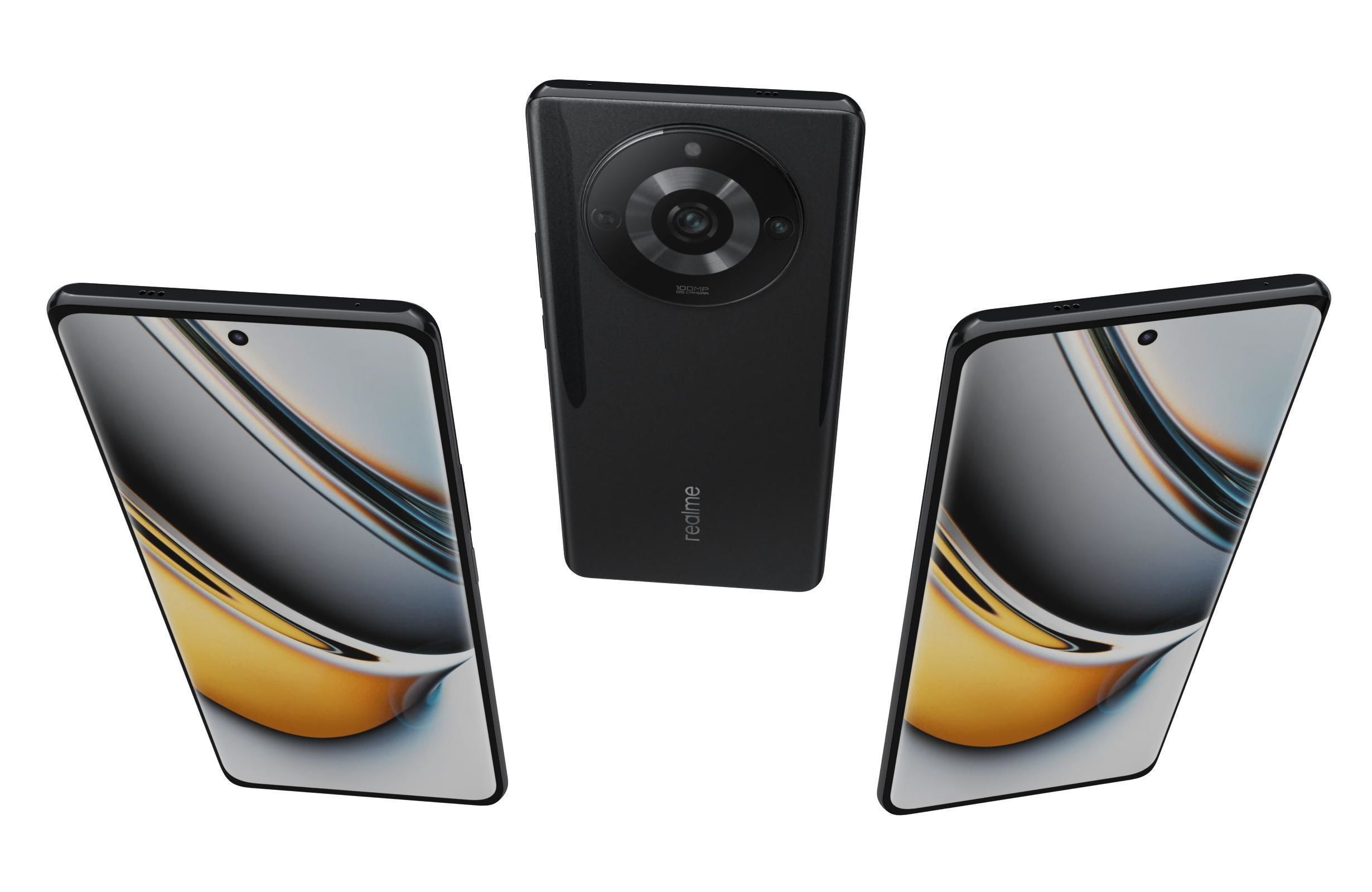 Realme 11 and Pro Low-poly 3D model_3