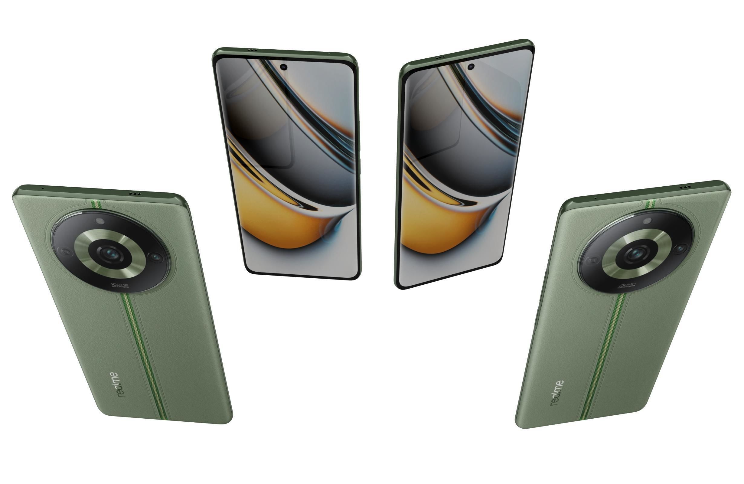 Realme 11 and Pro Low-poly 3D model_17