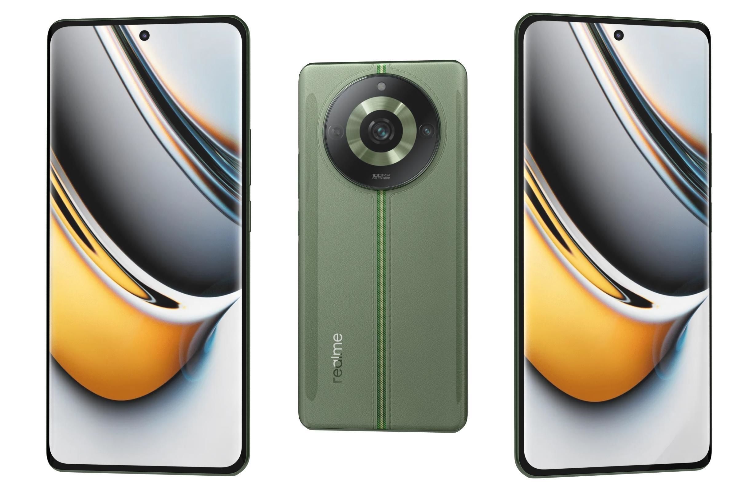 Realme 11 and Pro Low-poly 3D model_13