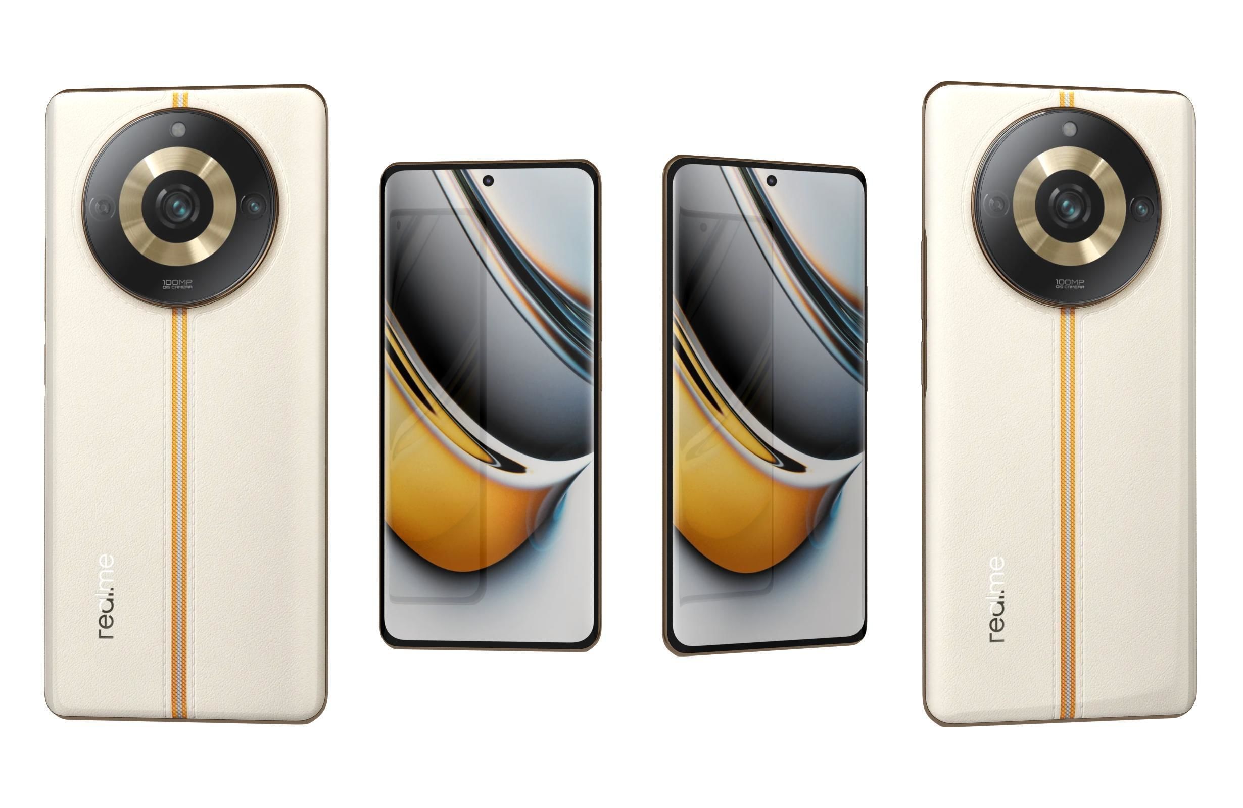 Realme 11 and Pro Low-poly 3D model_28