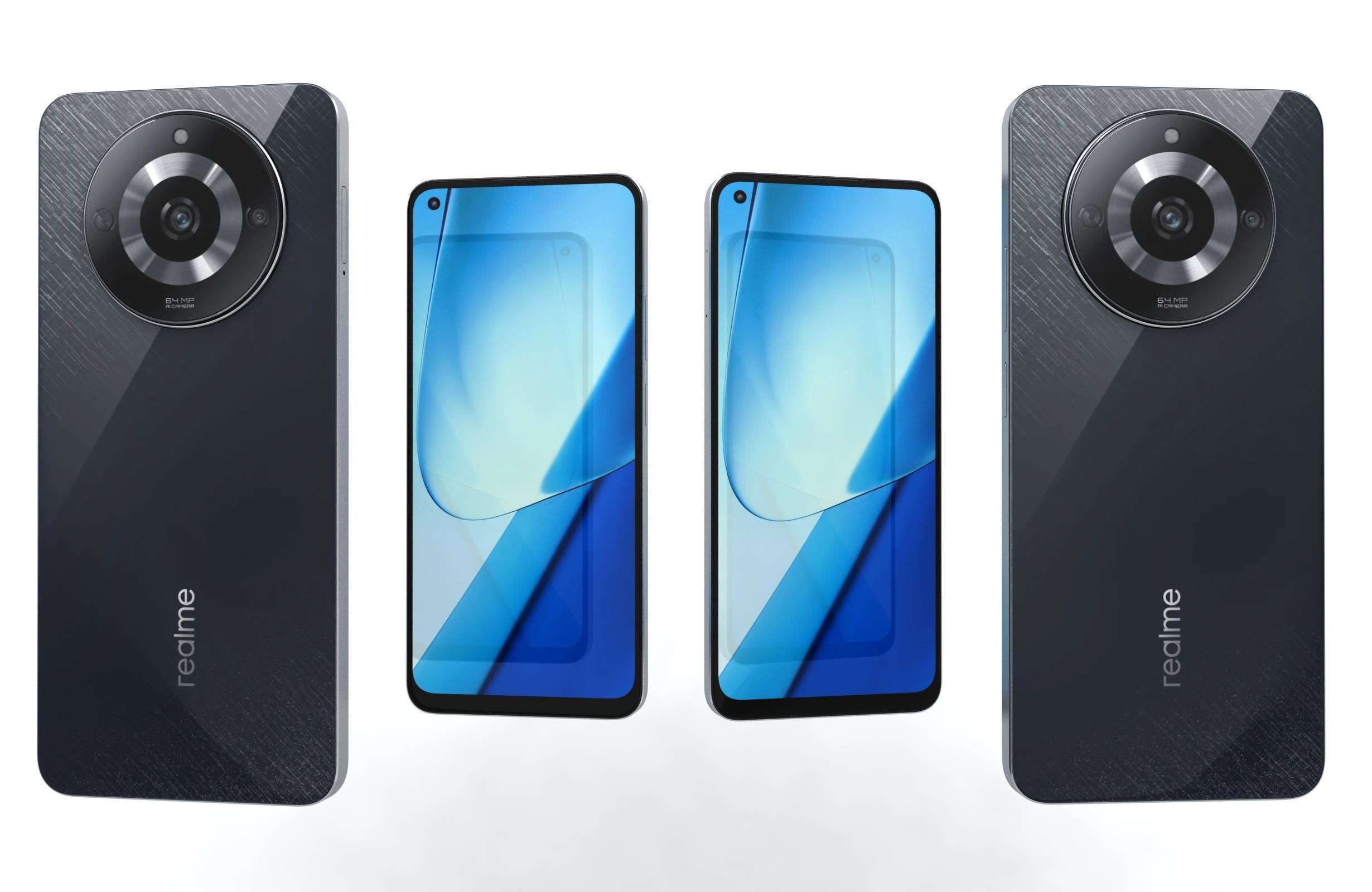 Realme 11 and Pro Low-poly 3D model_50