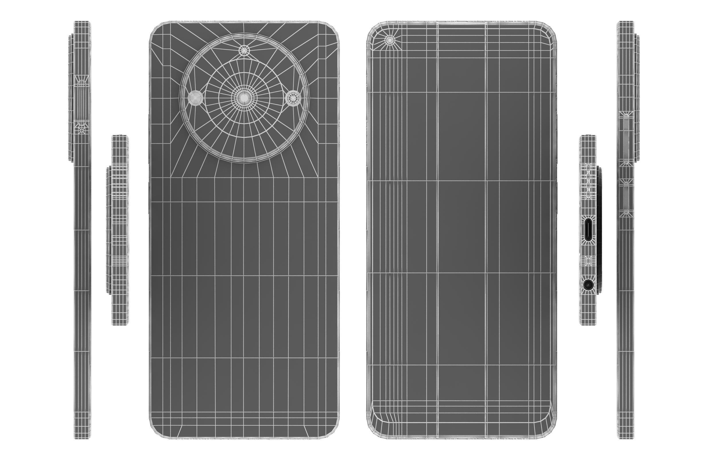 Realme 11 and Pro Low-poly 3D model_71