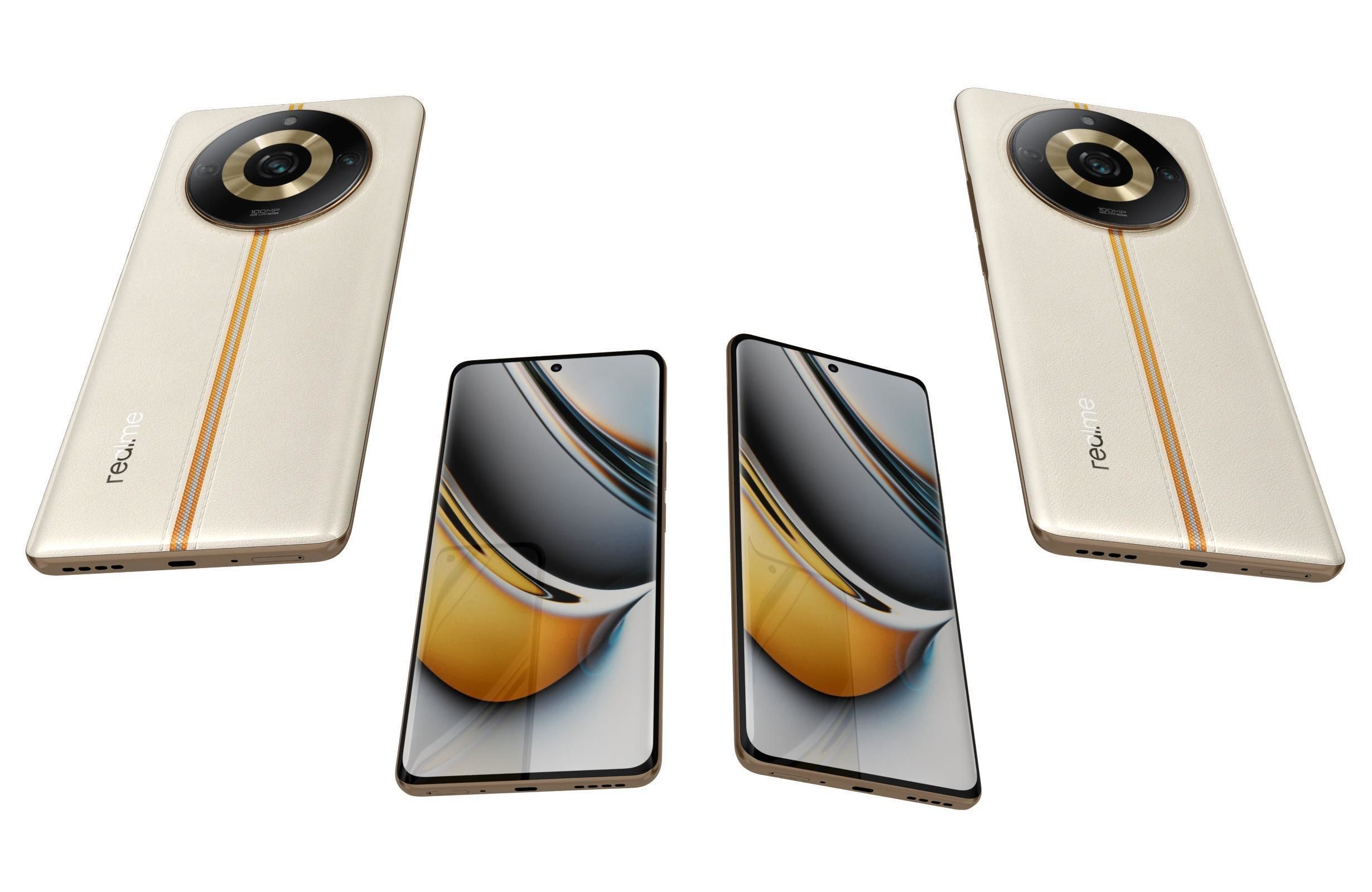 Realme 11 and Pro Low-poly 3D model_30