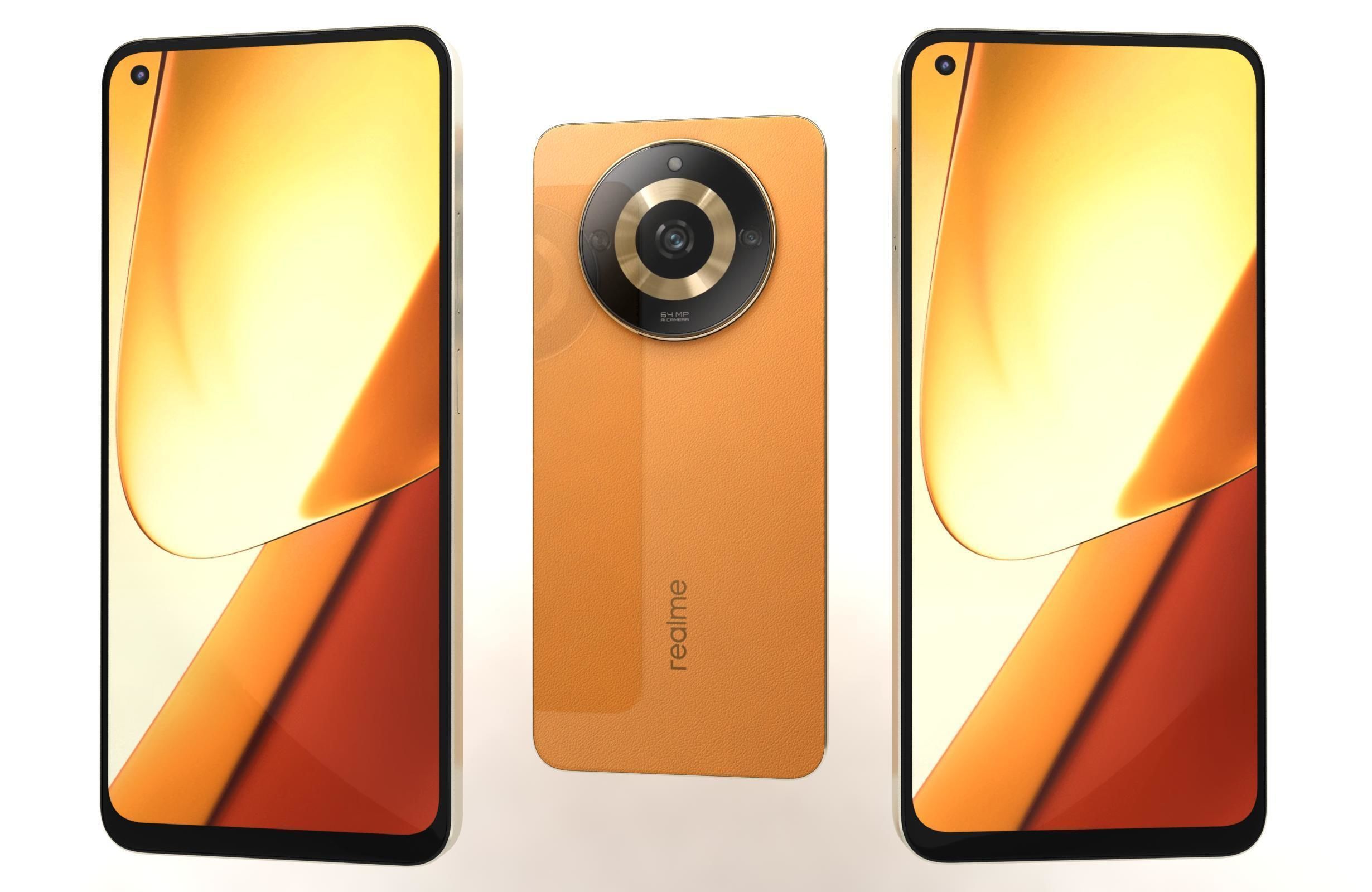 Realme 11 and Pro Low-poly 3D model_59