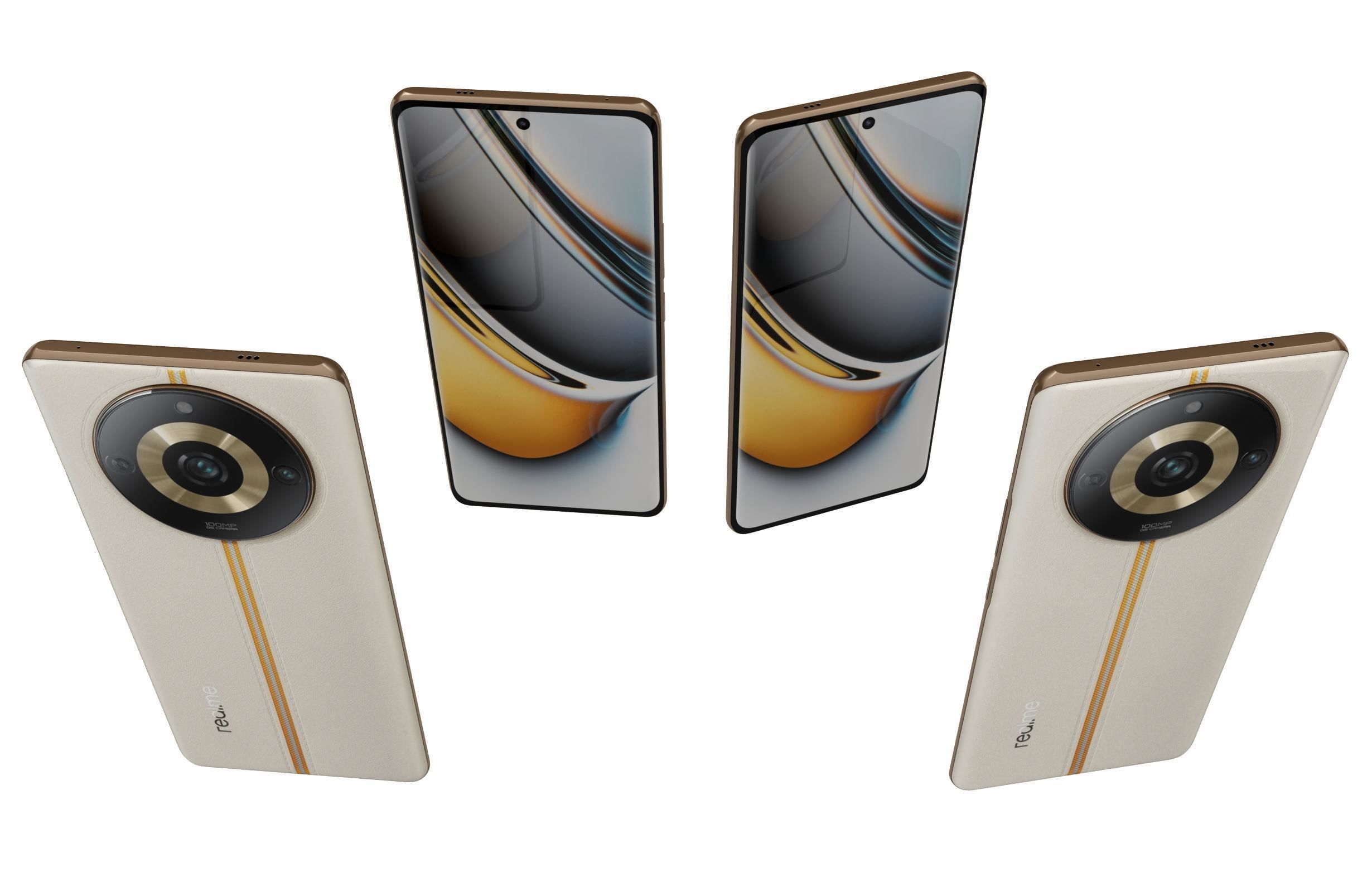 Realme 11 and Pro Low-poly 3D model_29