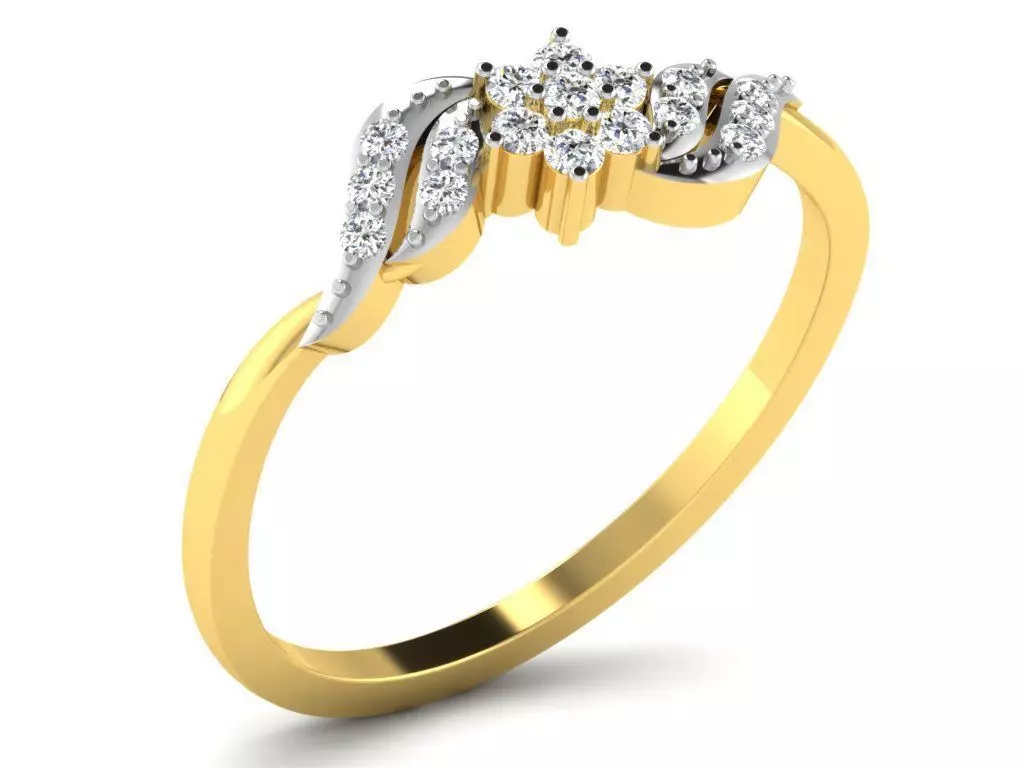 Diamond Ring For Women 3d Print Model 3D print model