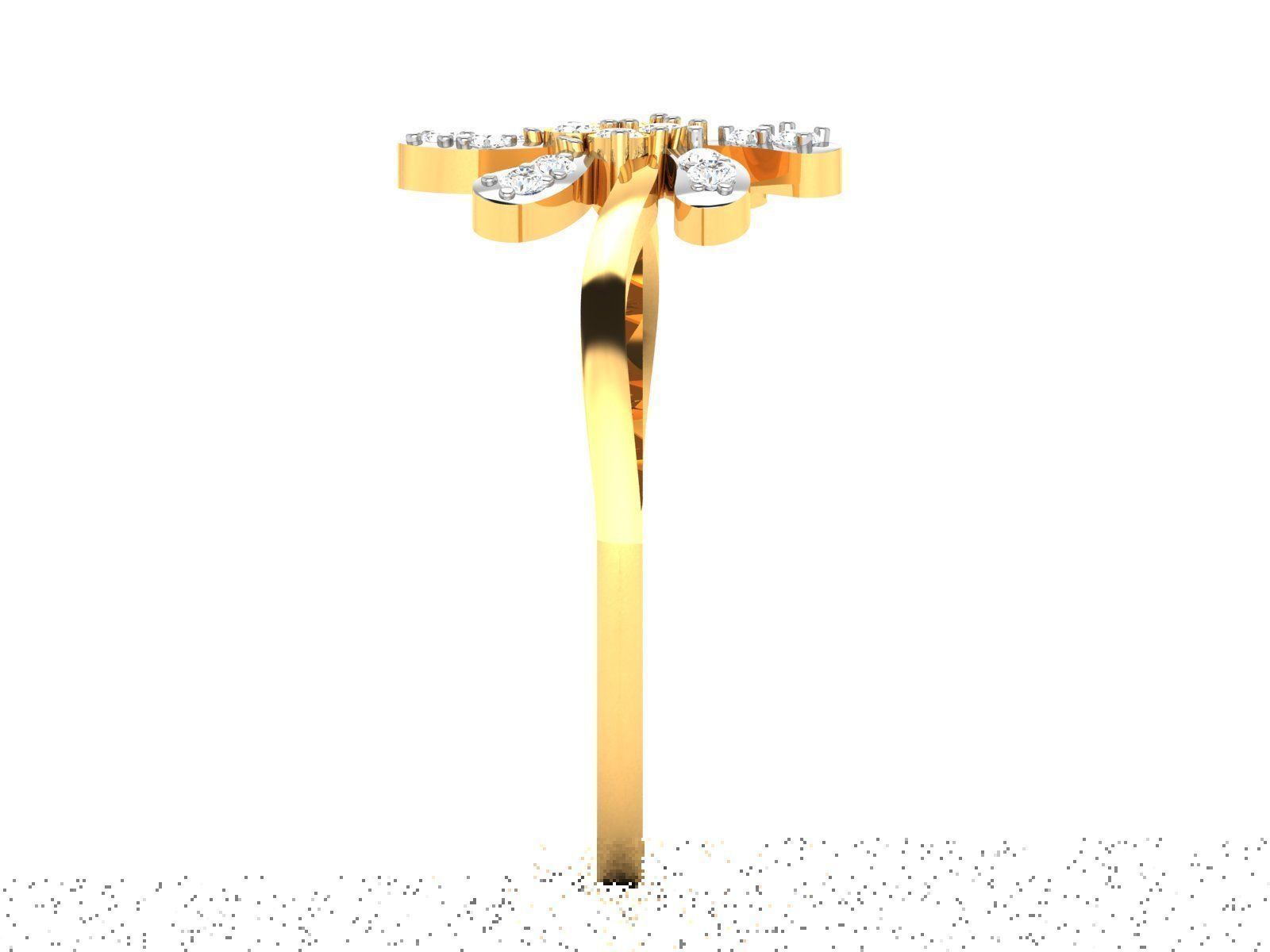 Diamond Ring For Women 3d Print Model 3D print model_15