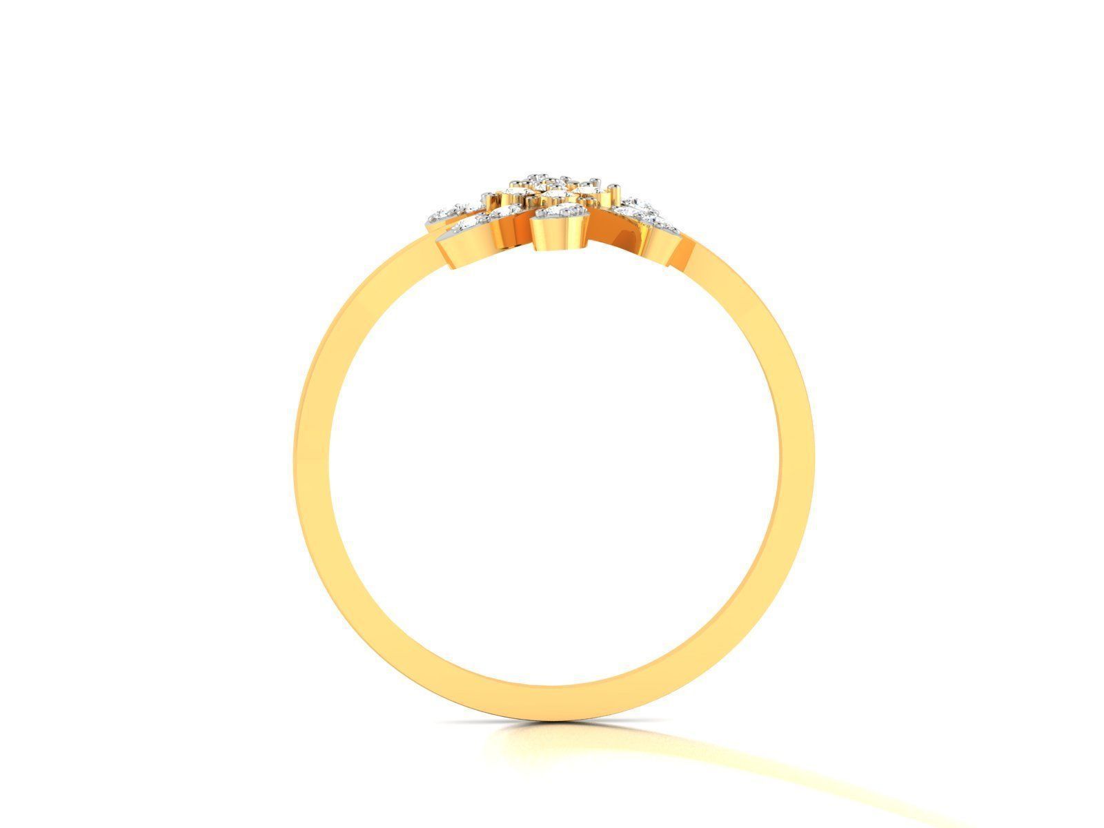 Diamond Ring For Women 3d Print Model 3D print model_12