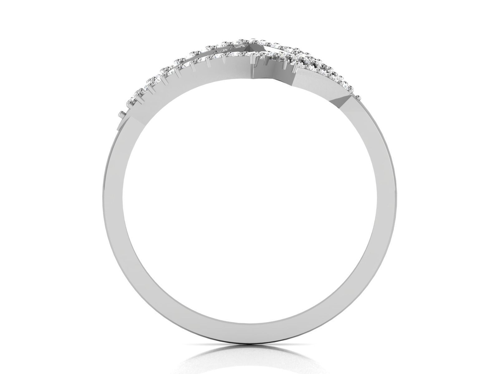 Diamond Ring For Women 3d Print Model 3D print model_6