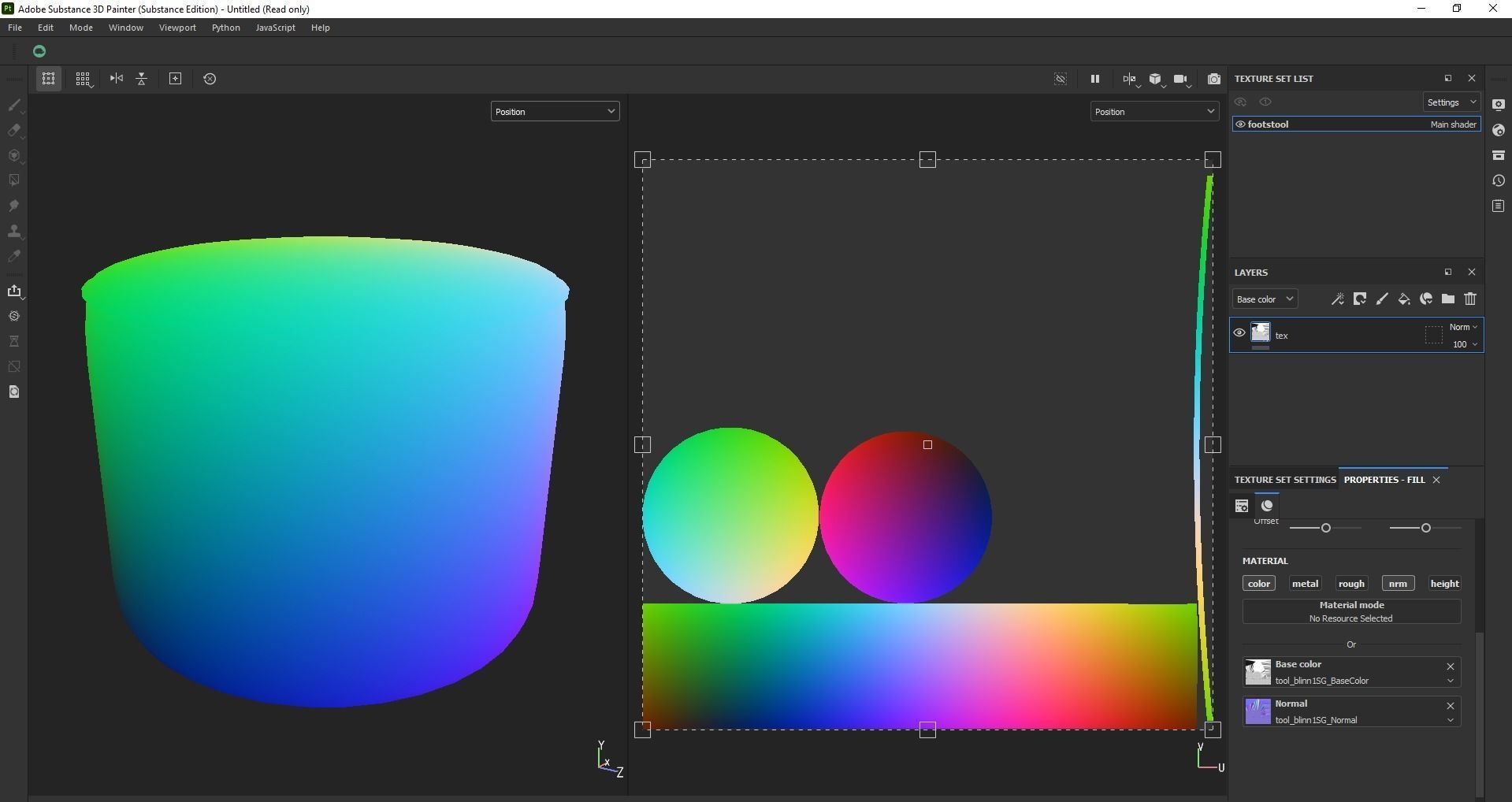 ottoman - round stool - footstool - pouf - pouffe Low-poly 3D model_12