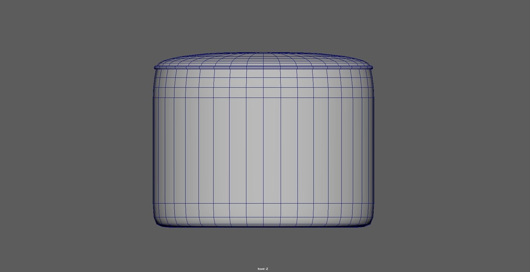 ottoman - round stool - footstool - pouf - pouffe Low-poly 3D model_13