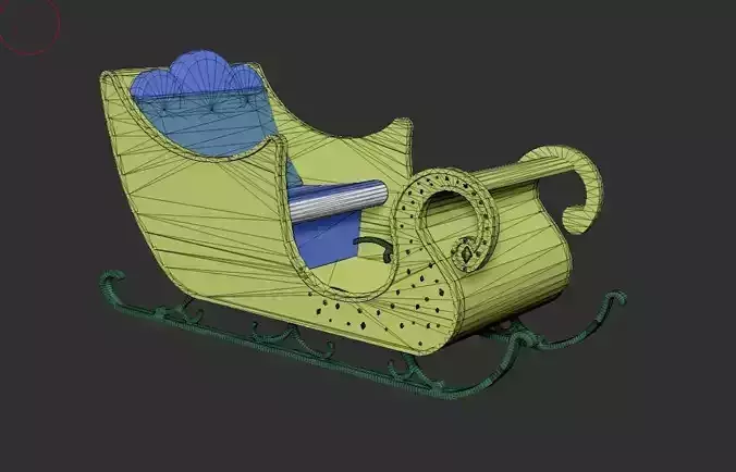 Sleigh - Christmas sleigh 3D print model