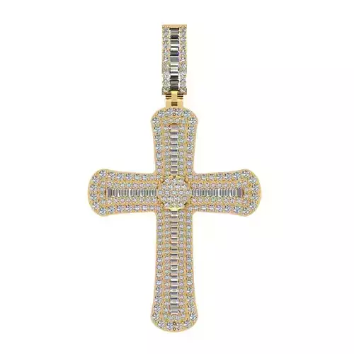 HIP-HOP CROSS PENDANT