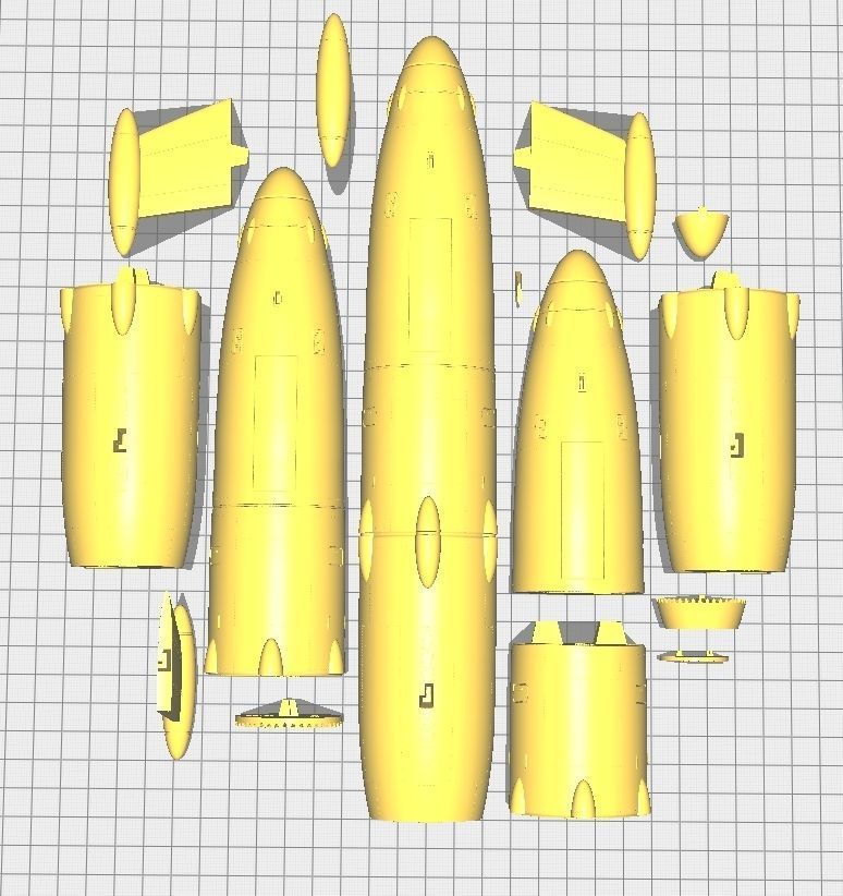 Future Boy Conan spacecraft 3D print model_12