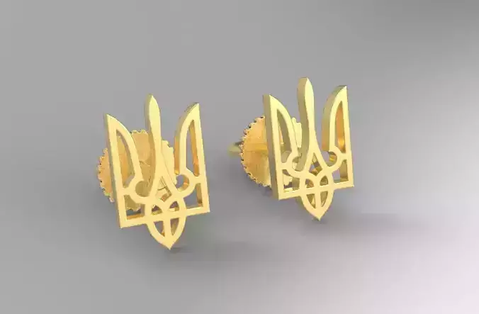 Ukrainian symbol earrings