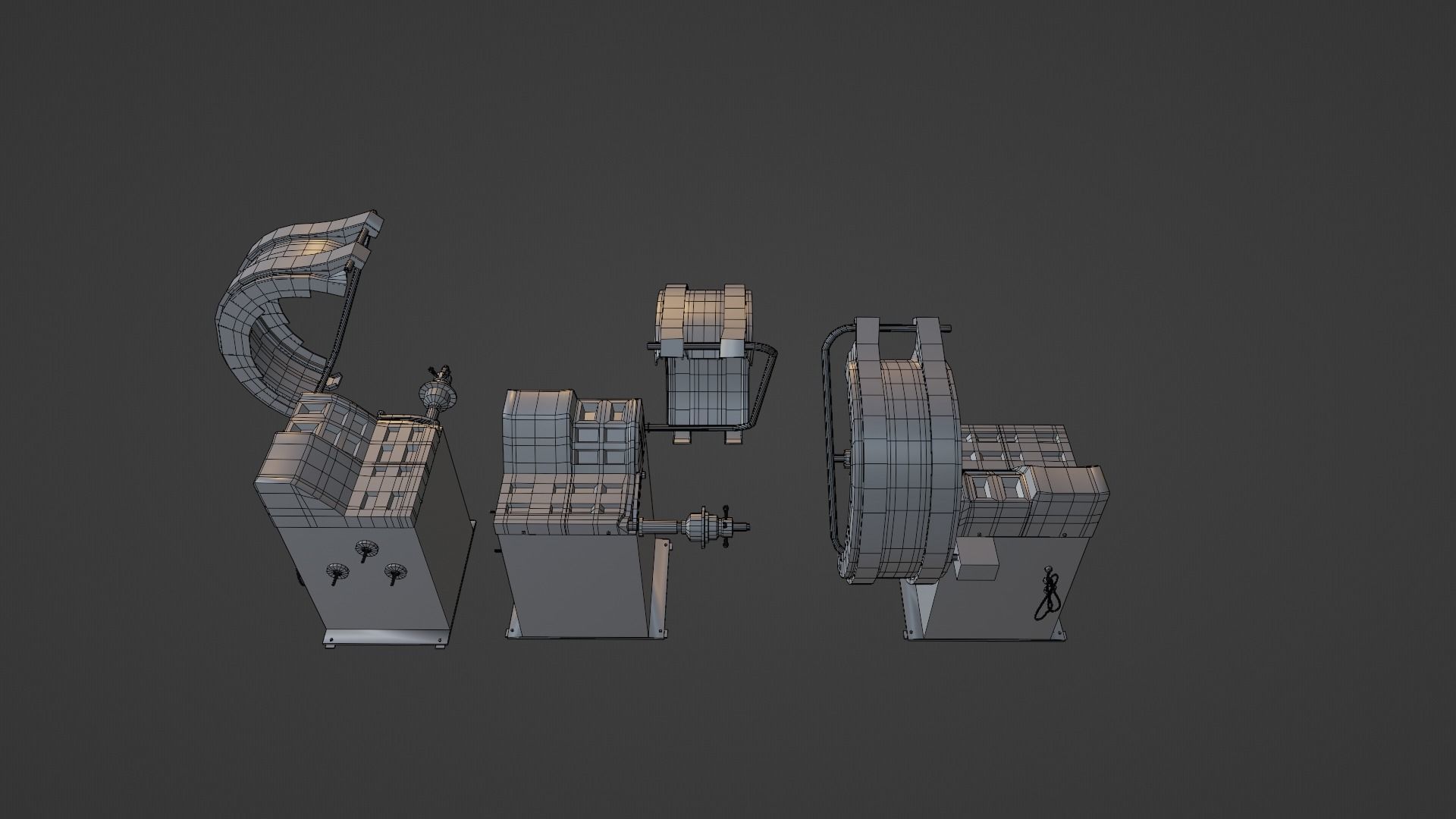 Wheel Balancer Low-poly 3D model_4