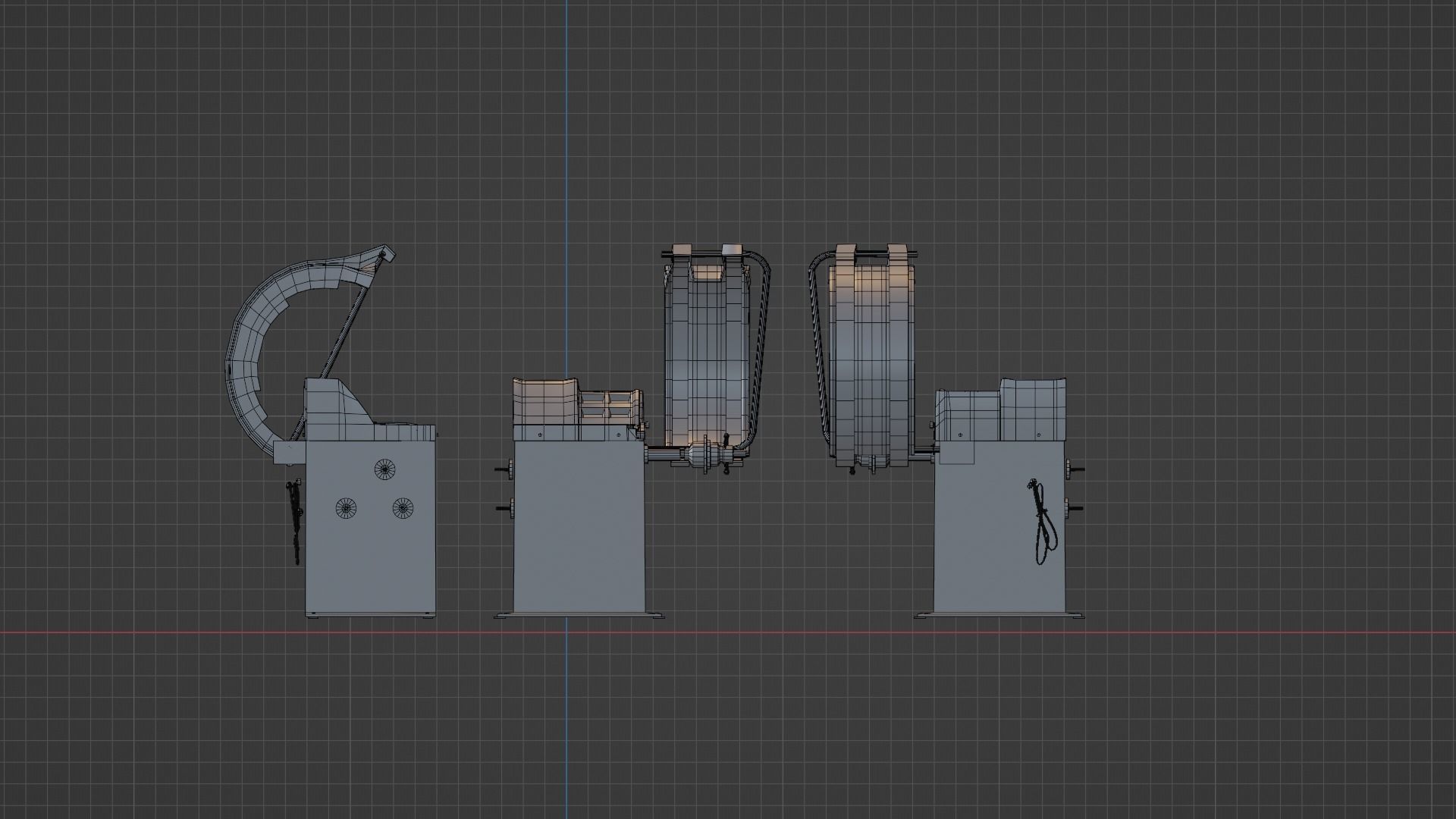 Wheel Balancer Low-poly 3D model_3