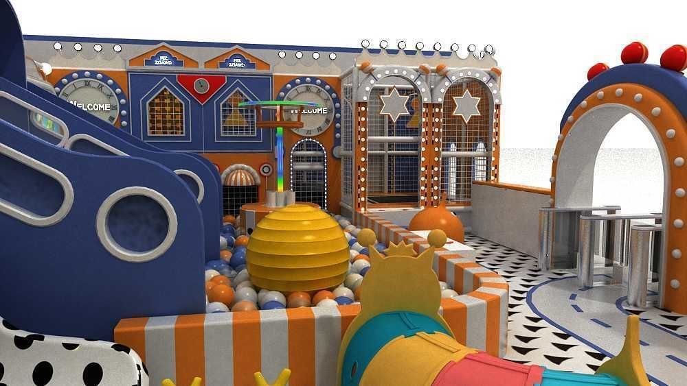 Indoor amusement park  children 3D model_6