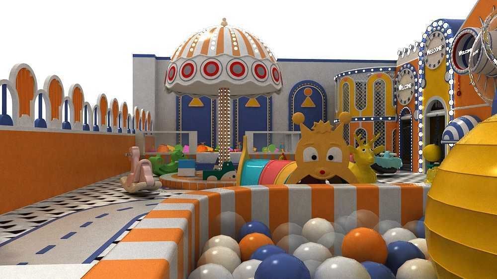 Indoor amusement park  children 3D model_7