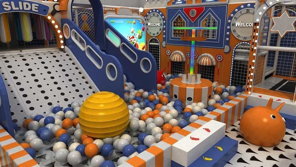 Indoor amusement park  children 3D model_2
