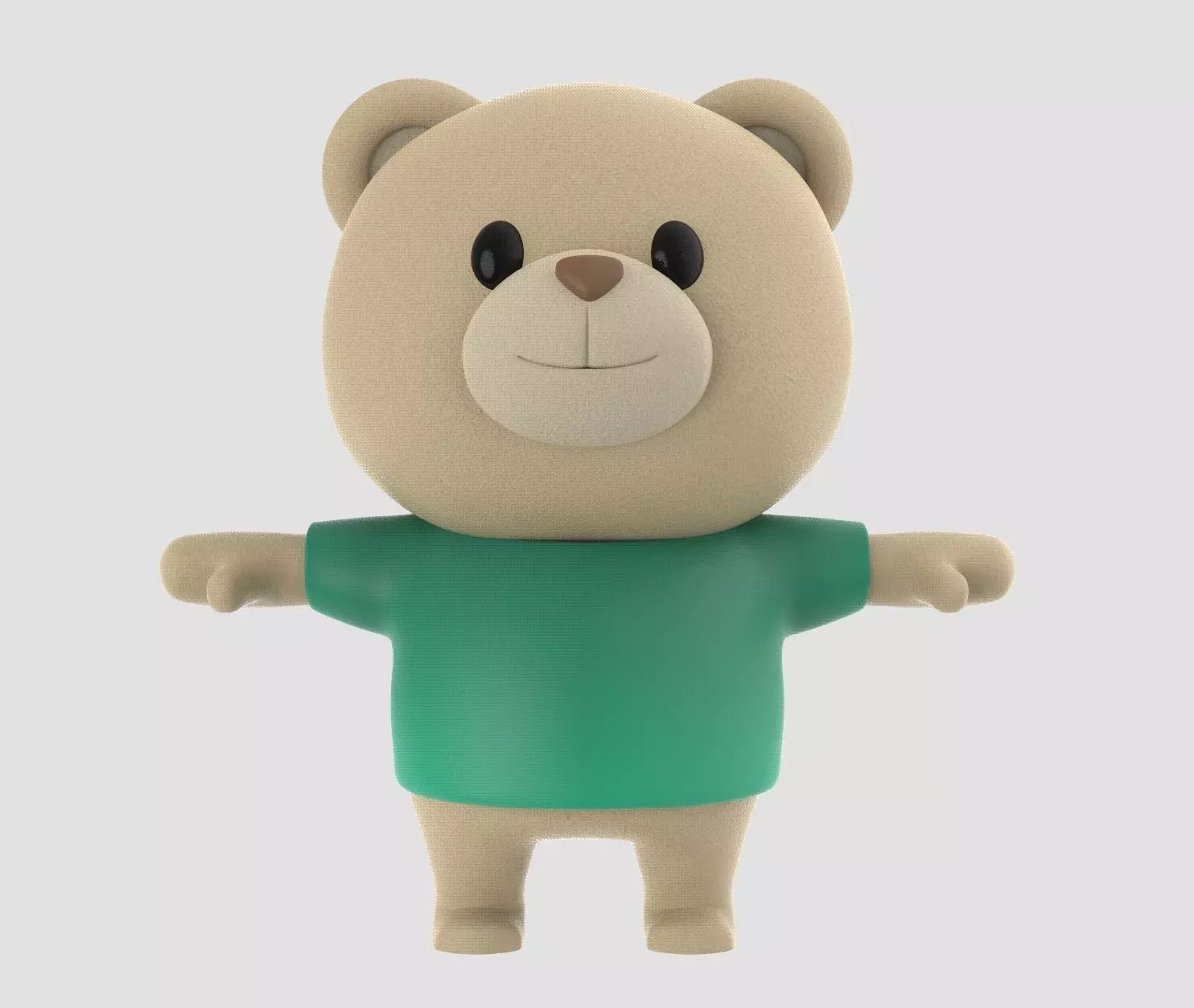 Bear 02 - SD Character Ready Animation-Game VR Low-poly 3D model_0