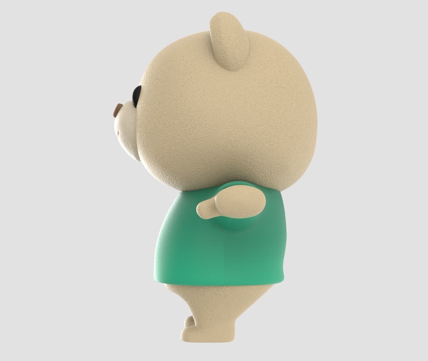 Bear 02 - SD Character Ready Animation-Game VR Low-poly 3D model_4