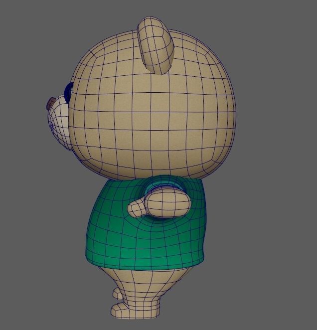 Bear 02 - SD Character Ready Animation-Game VR Low-poly 3D model_6