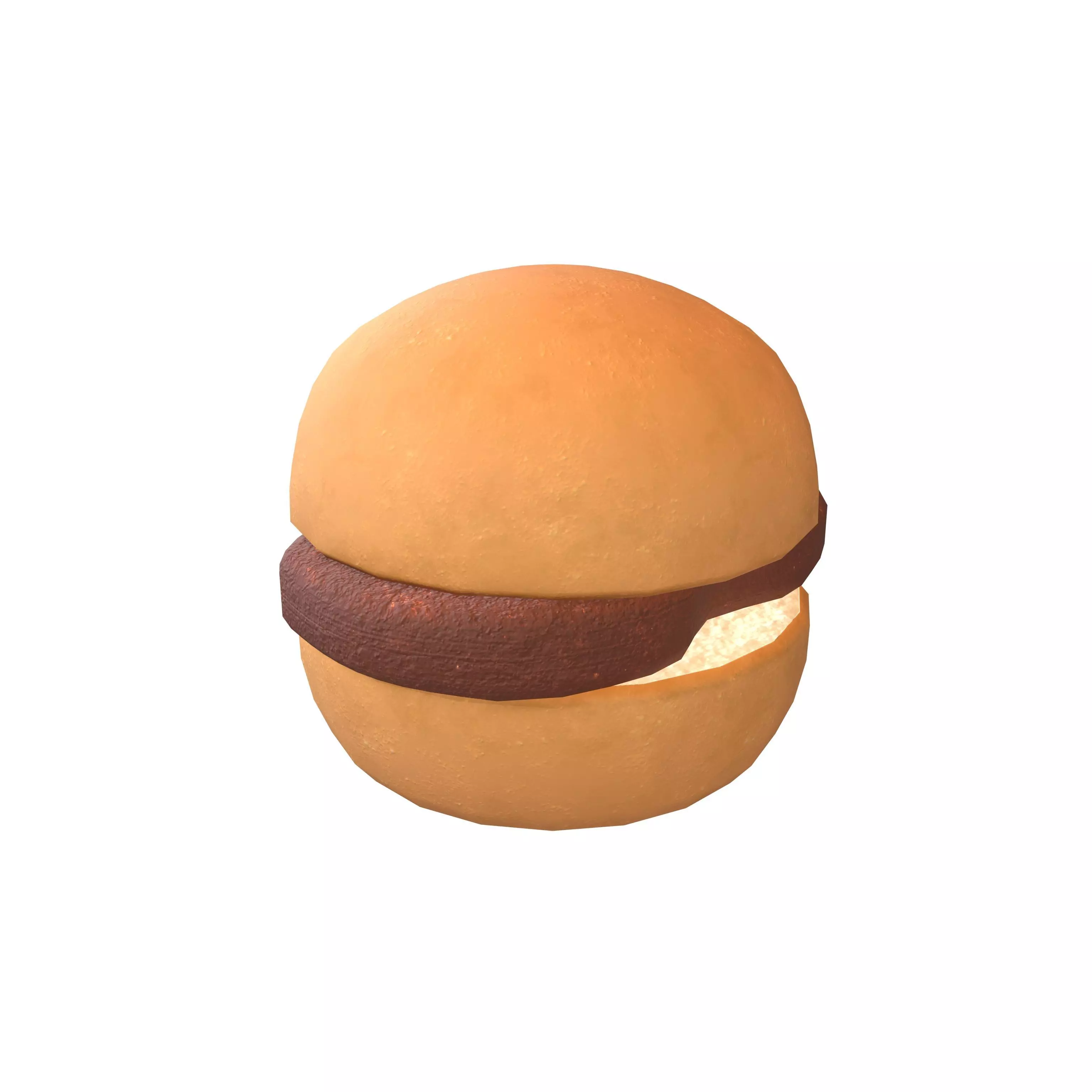 Pork Chop Bun V1 001 Low-poly 3D model