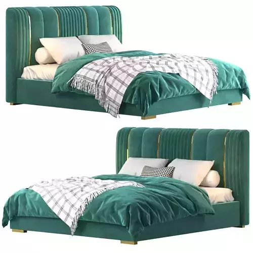 Light Luxury Bed Modern Simple Master Bedroom