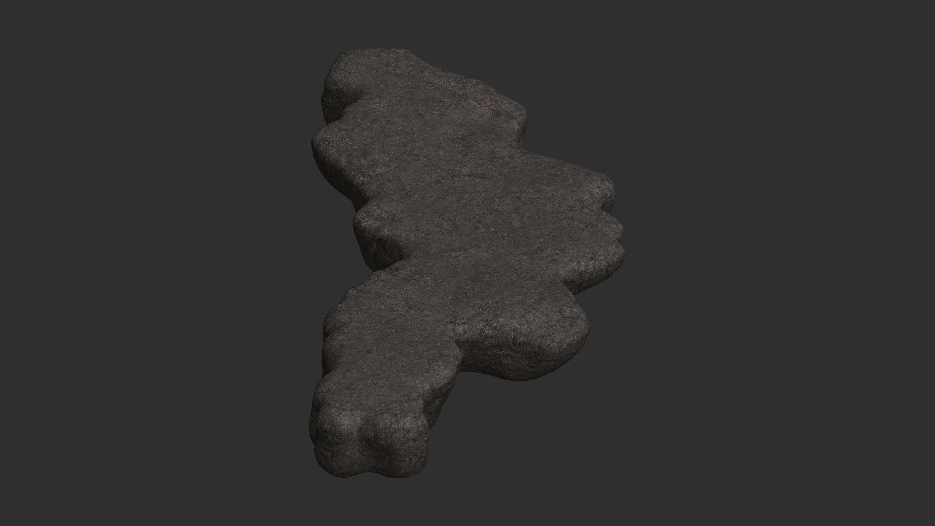 Rock Walkway 4 - Base Free low-poly 3D model_3