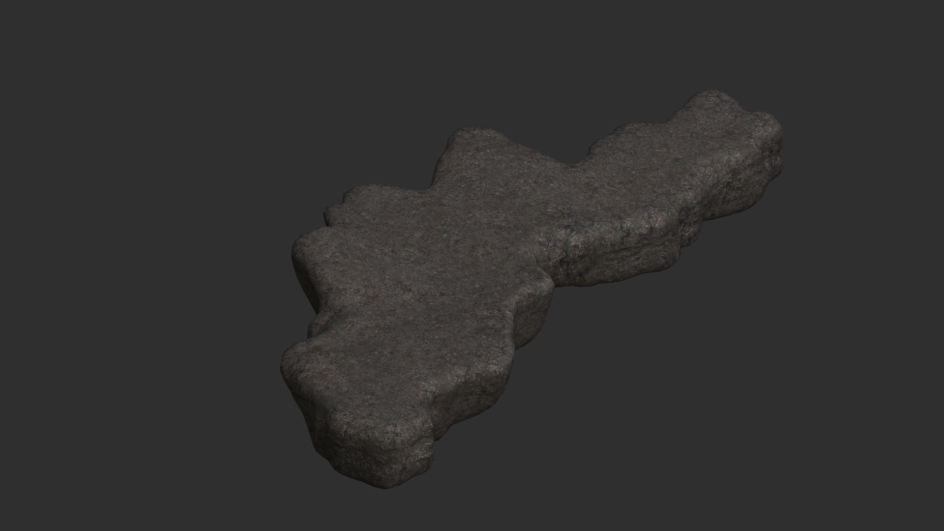 Rock Walkway 4 - Base Free low-poly 3D model_5