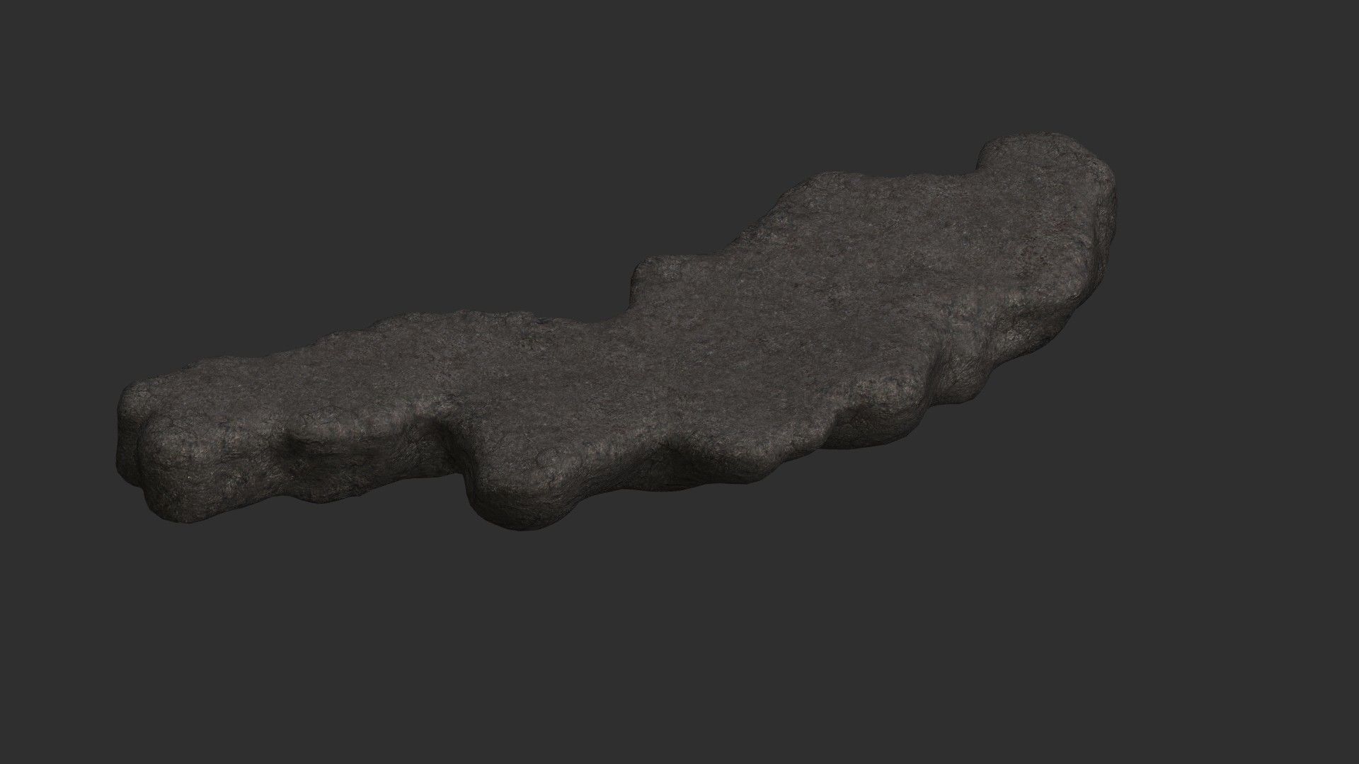 Rock Walkway 4 - Base Free low-poly 3D model_2
