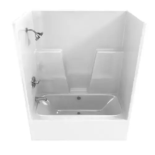 Maax BG6034C AcrylX Alcove Center Drain One-Piece Tub Shower 3D model